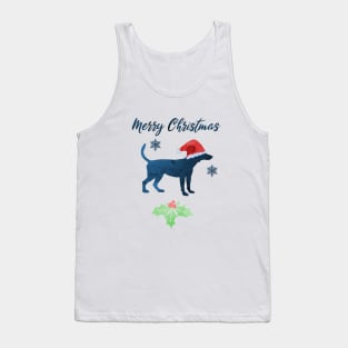 Christmas Foxhound Dog Art Tank Top